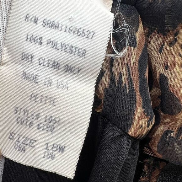 ***Chez California Vintage Tandy Cheetah Printed Dress Sequins Hem/Cuff (D) - Picture 10 of 10